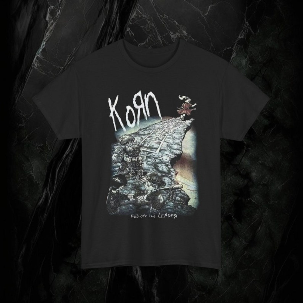 Korn Rock Band Shirt  American Nu Metal Rock Band  Freak On A Leash